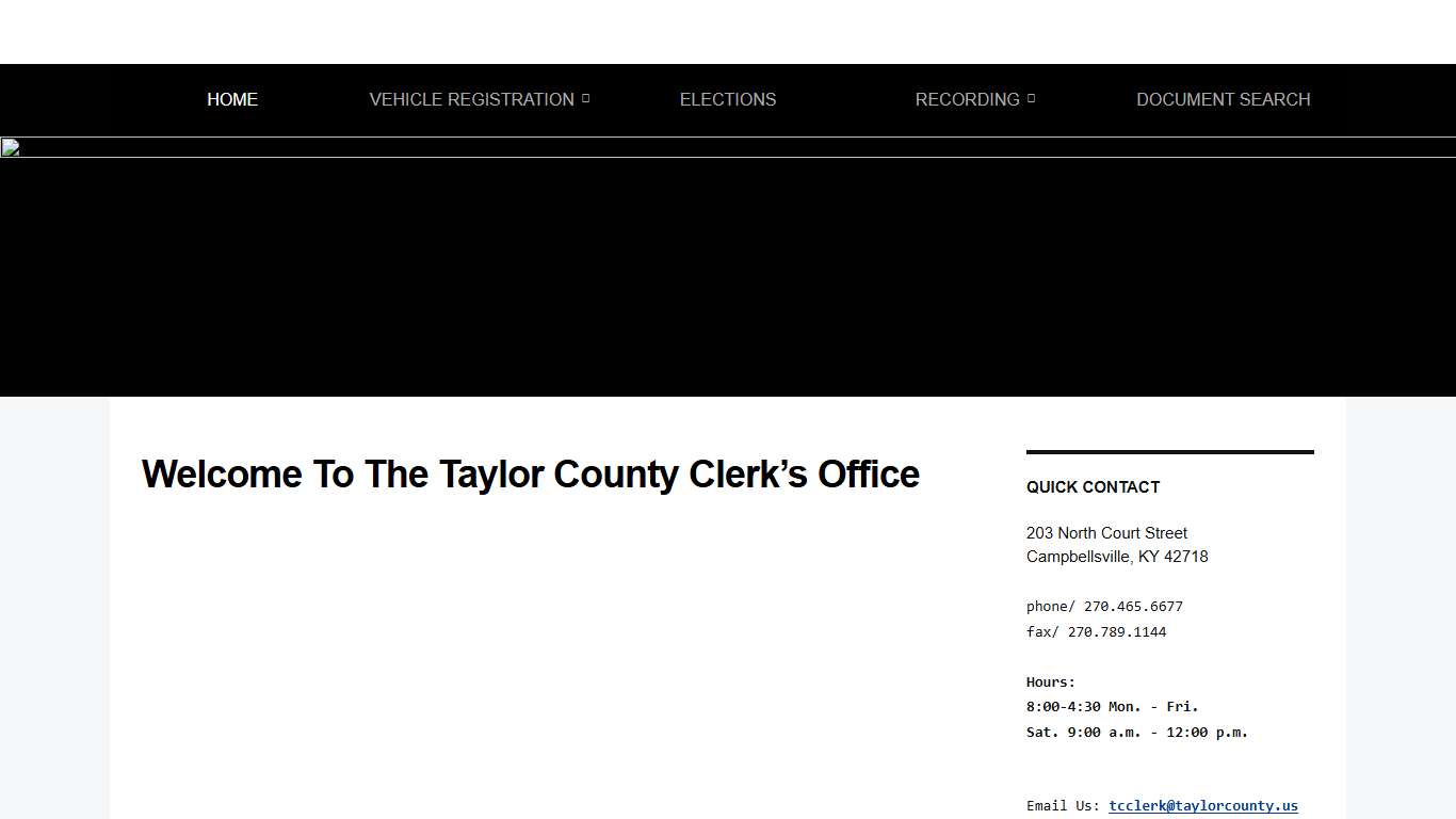 Taylor County Clerk's